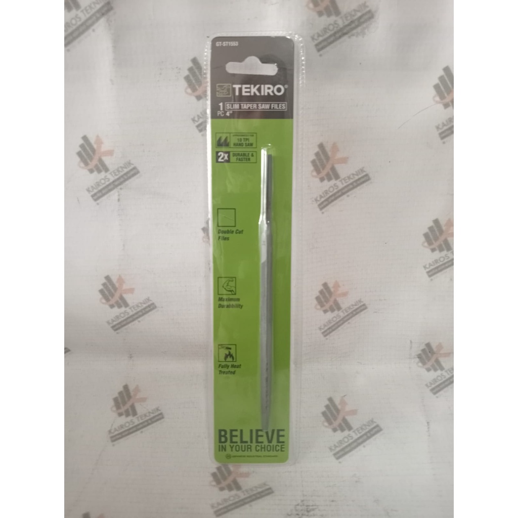 KAYU Tekiro Triangle File 4 Inch Slim Taper Saw Files - Wood Saw ...
