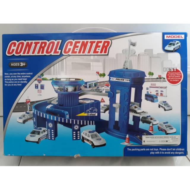 Children's toy police car track police car track control center ...