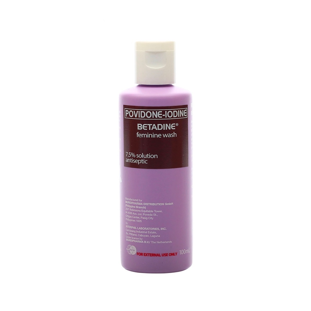 Betadine PovidoneIodine Antiseptic Feminine Wash 100mL Shopee