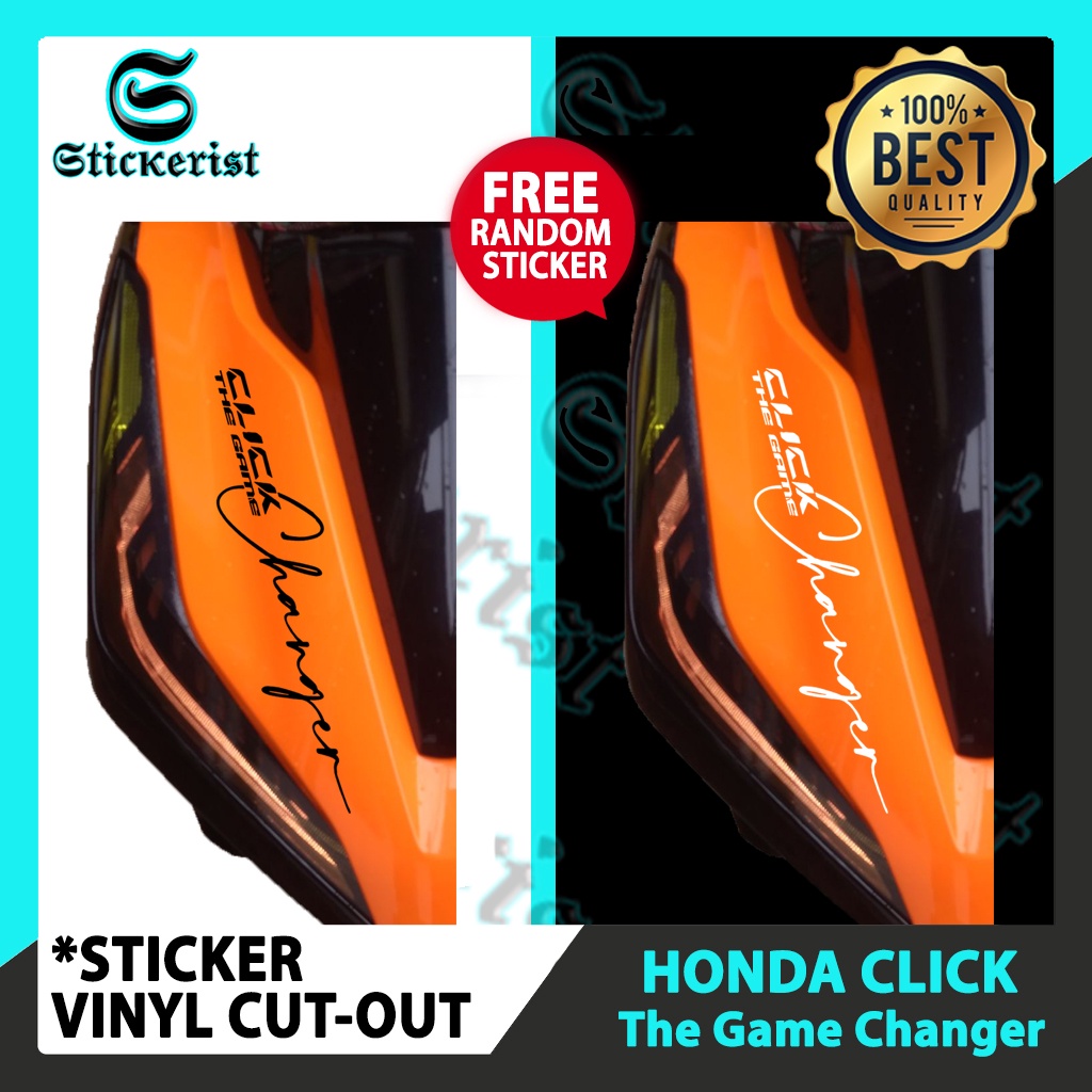 THE GAME CHANGER STICKER FOR CLICK 124/150 CUT-OUT STICKER DECALS ...