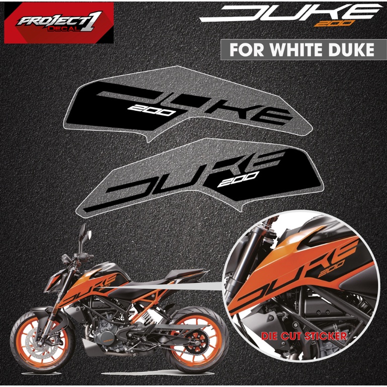 KTM DUKE 200 2018 STOCK DECALS KIT LAMINATED STICKER Shopee Philippines