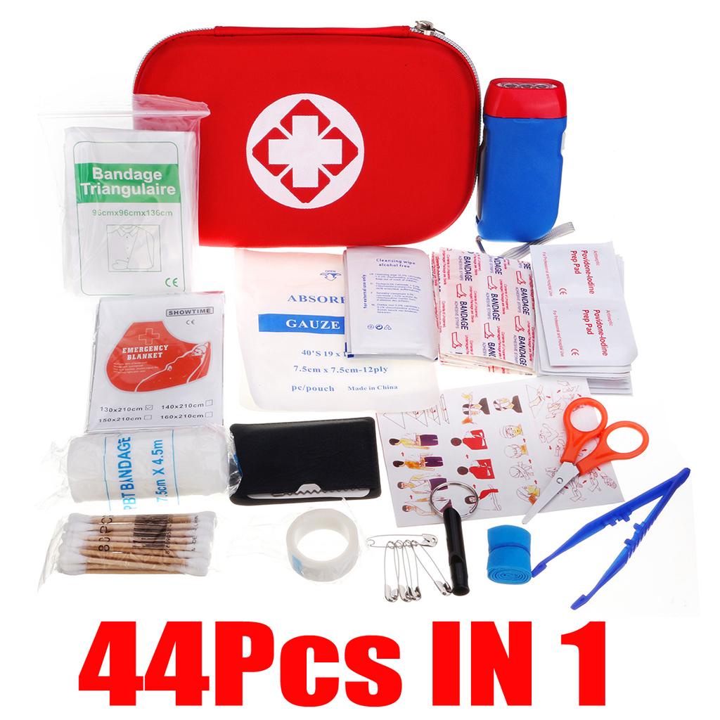 44 PCS First Aid Kit Set Emergency Kit Medical Kit Medical Supplies For ...