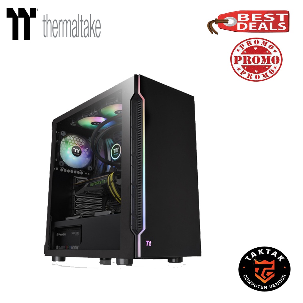 THERMALTAKE H200 TG RGB ATX MID TOWER CASE | Shopee Philippines