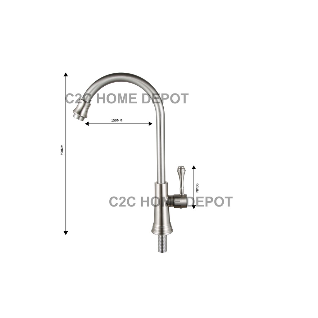 GRIPO High quality stainless steel kitchen faucet GP212ML | Shopee ...