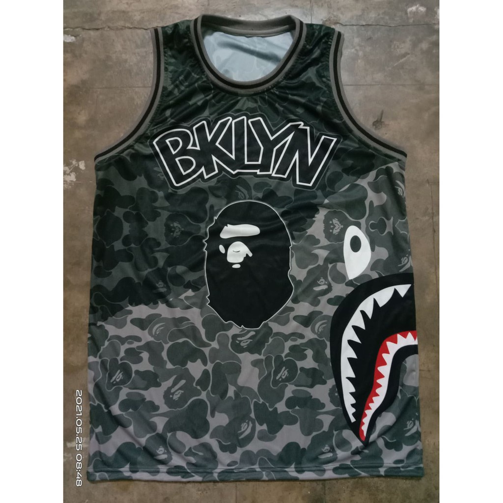 BAPE x NBA BROOKLYN NETS KYRIE IRVING 11 JERSEY Full Sublimation Jersey