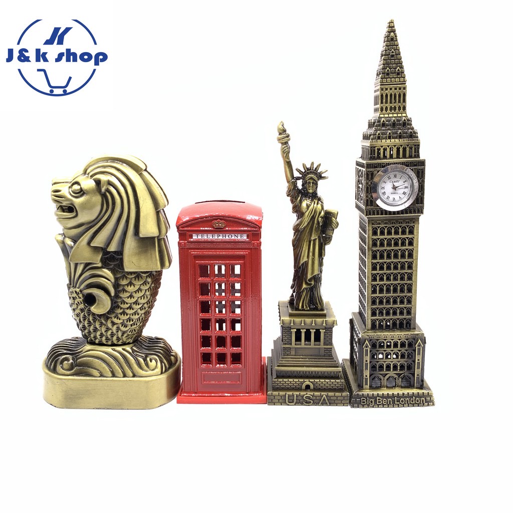 Model of National Landmark statue of Liberty, Singapore, London post ...