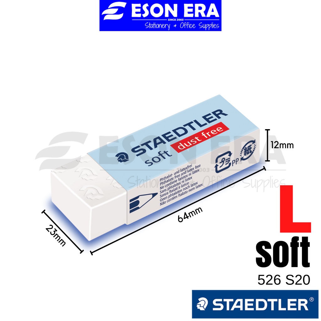 Staedtler Eraser Rasoplast / Exam / Soft Shopee Philippines