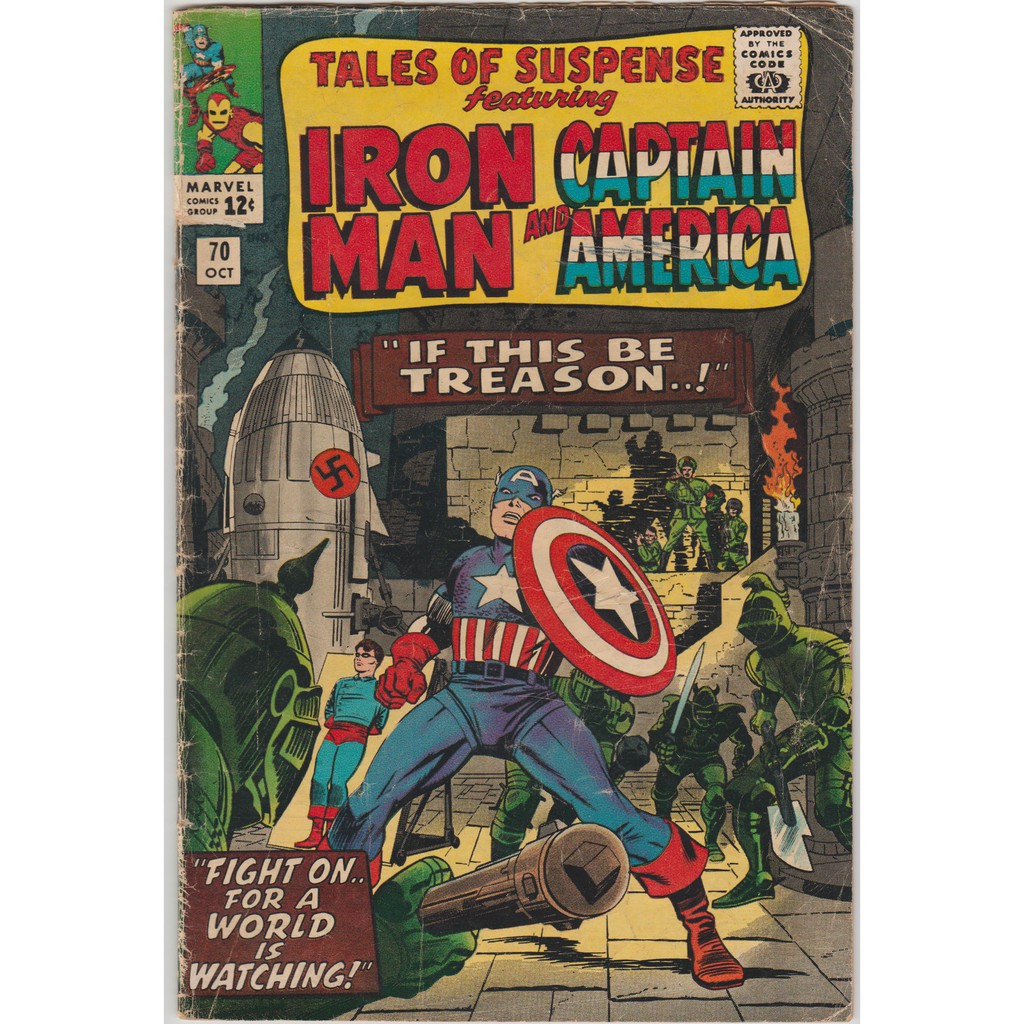 Tales Of Suspense 70 91 (1965-67) Iron Man, Captain America, Jack Kirby ...