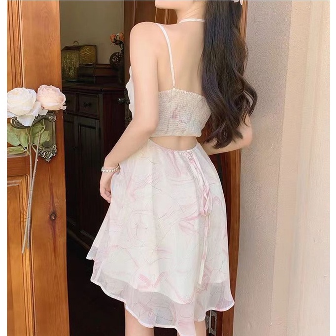strapless open back dress Maxi Suspender Dress Mauve
