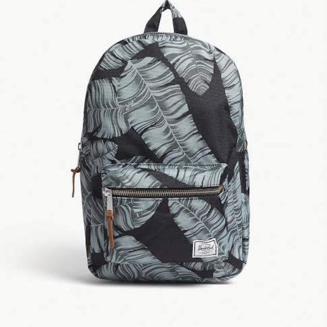 Herschel black palm online backpack