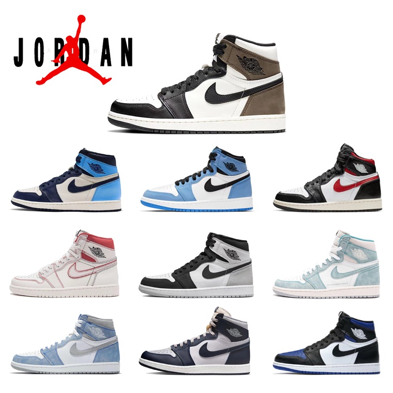 UA pair Air Jordan 1 high basketball shoes sports shoes AJ 1 | Shopee ...