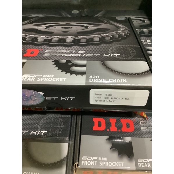 DID BARAKO CHAIN & SPROCKET KIT ORIGINAL DID SGC | Shopee Philippines