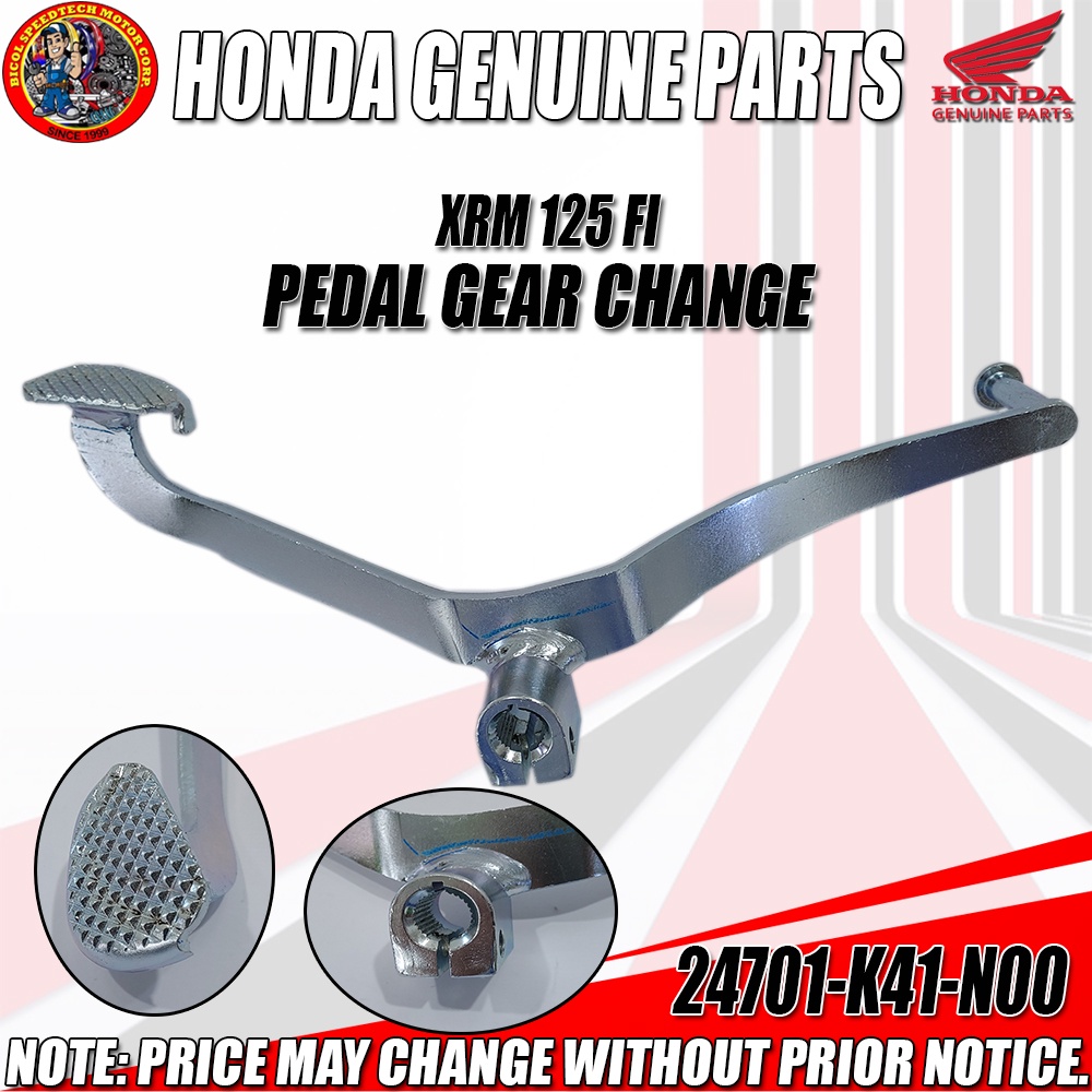 XRM 125 FI PEDAL GEAR CHANGE (HPI) (Genuine 24701K41N00) Shopee