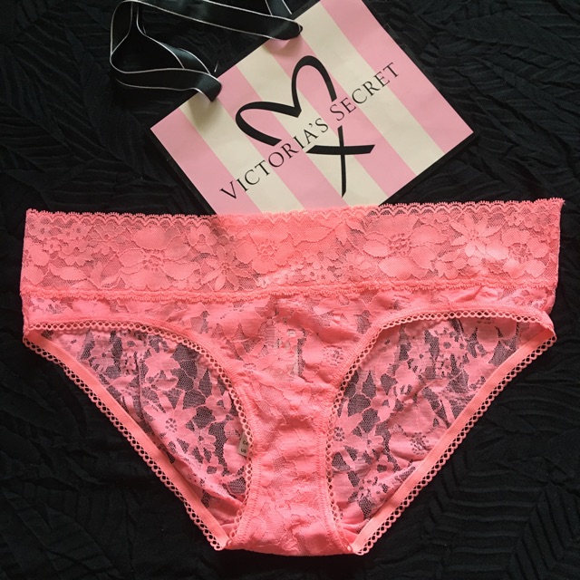 Victoria Secret PINK Underwear Authentic Women Laced Panties Briefs New  with Tag