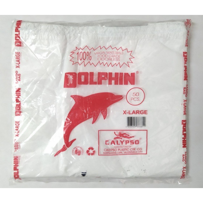 Calypso Dolphin XL , JUMBO Sando bag white 50pcs Shopee Philippines