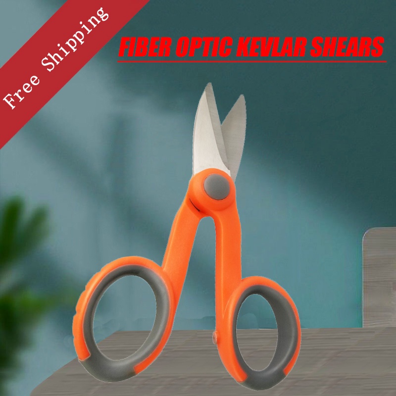 5pcs Multipurpose Electrical Shears Fiber Optic Kevlar Shears Scissors