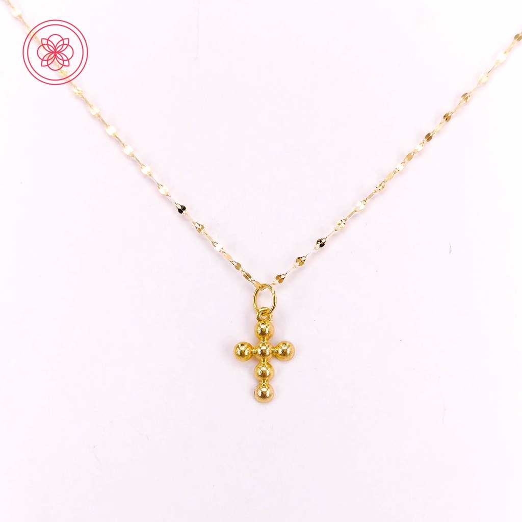 Cod Pawnable K Necklace Legit Original Pure Saudi Gold Assorted Cross Necklace Shopee