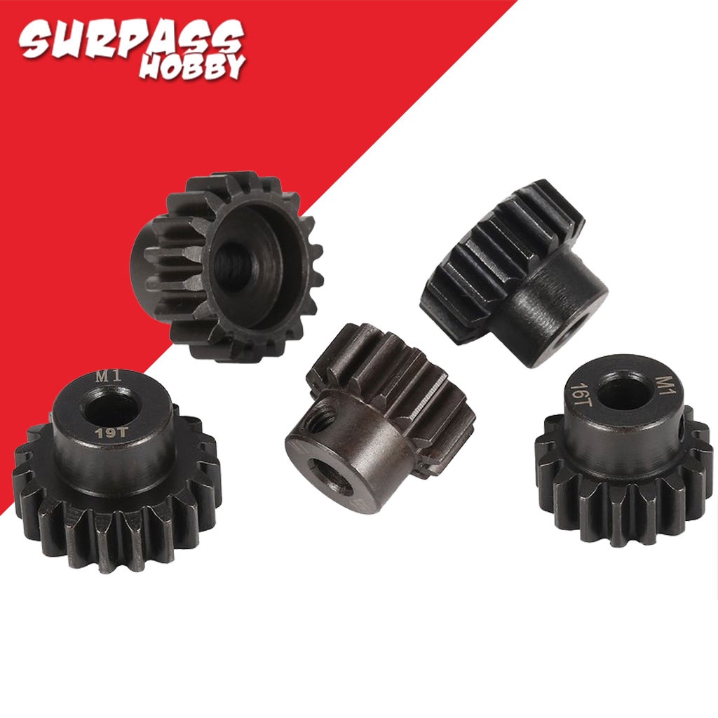 Sourcing Map Mod1 Ritzel Set 16T-19T - 5mm Welle Mit Kupplung Für RC Autos