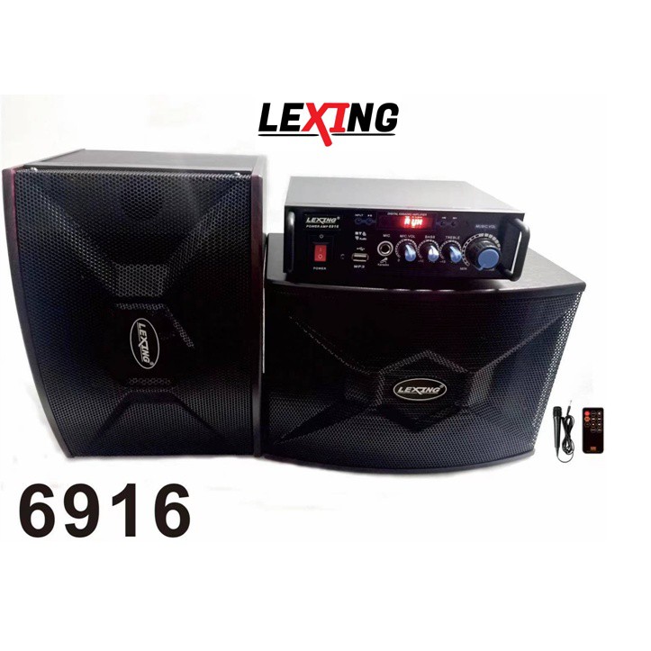6916 LEXING SPEAKER WITH AMPLIFIER | Shopee Philippines