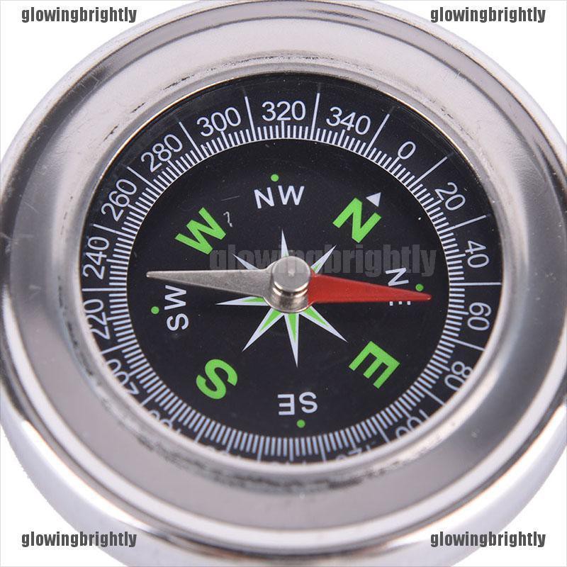 1pc 60mm metal stainless steel portable compass student outdoor sports ...