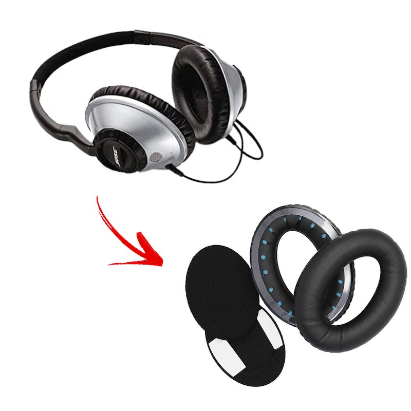 BOSE TP-1A （1 Pair (2pcs) Oval Ear Pad Faux Leather