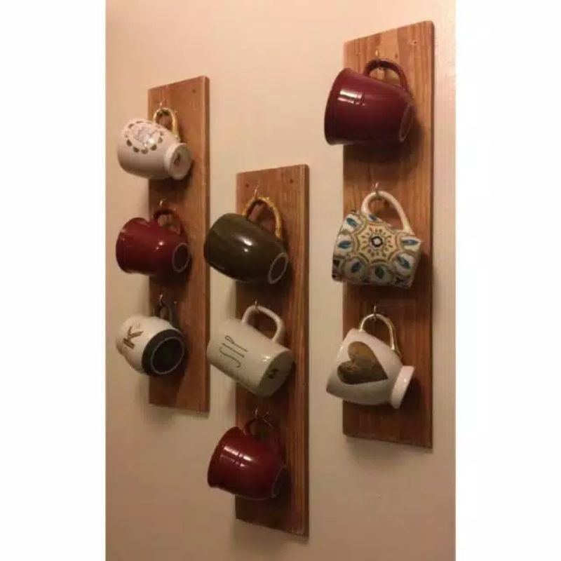Glass rack/wooden glass rack/classic rack/sthetic display | Shopee ...