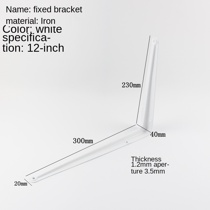 Triangle bracket support nine ratio rack bracket iron bookshelf layer ...