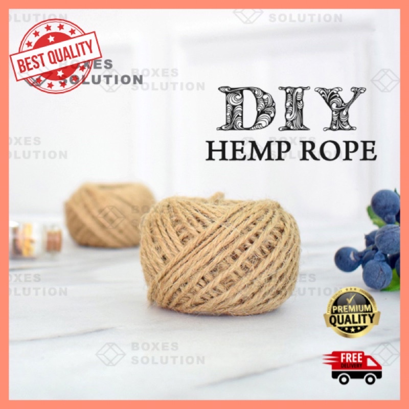 Natural Jute Hemp Linen Rope Twine String Cord Shank Craft String DIY ...