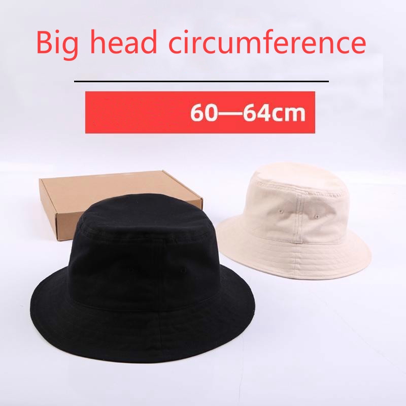 Caps Big Head Wai Fisherman's Hat 63cm Men's and Women's Pure Cotton ...