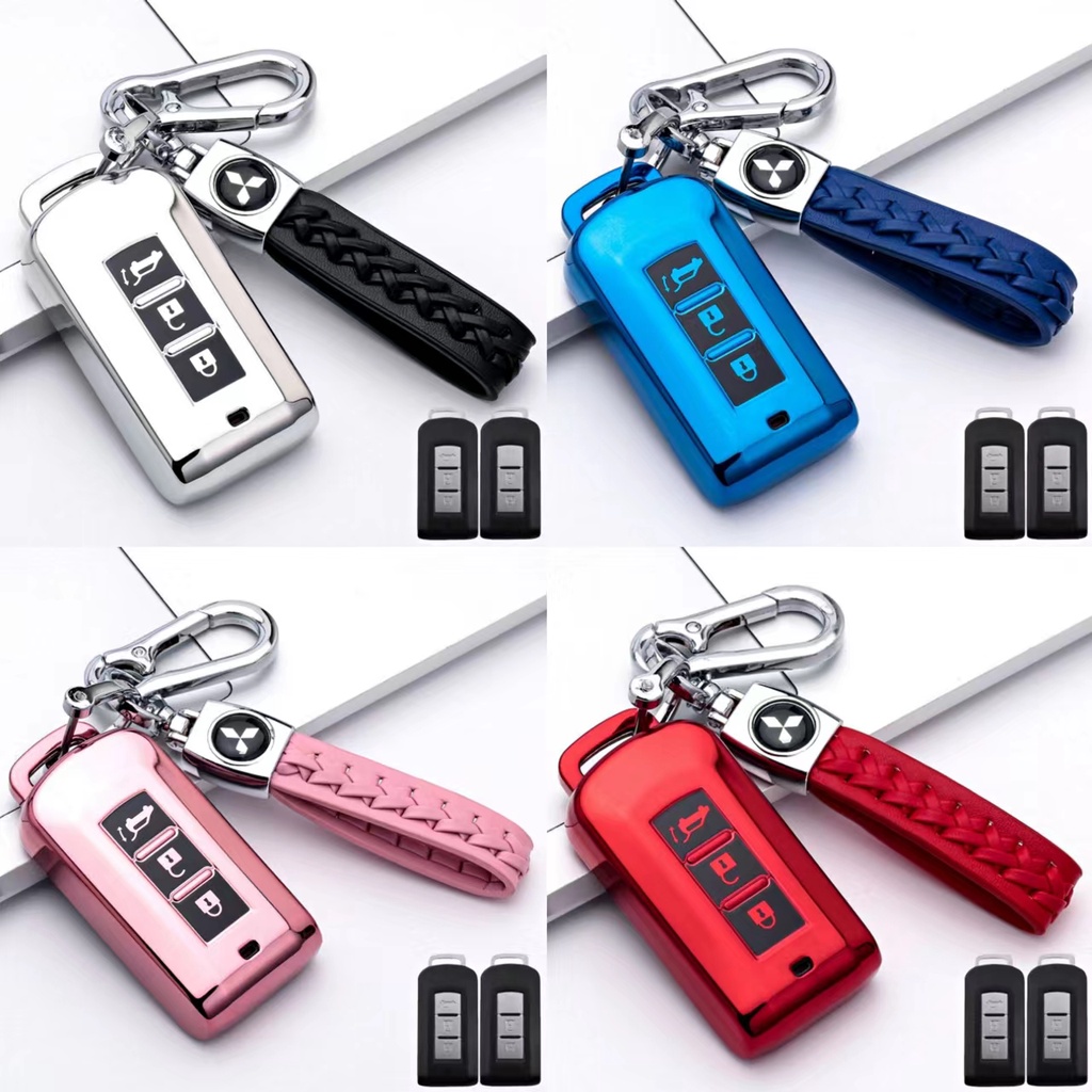 Mitsubishi Car Key Cover Key Holder Soft TPU Remote Fob Case For