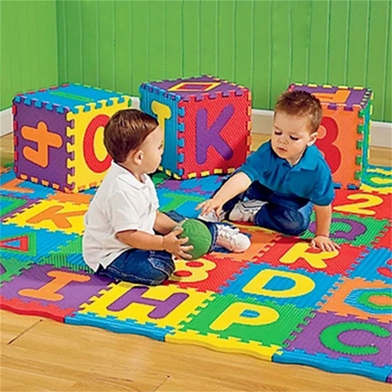 36pcs Soft EVA Foam Baby Children Kids Play Mat Alphabet Number Puzzle ...