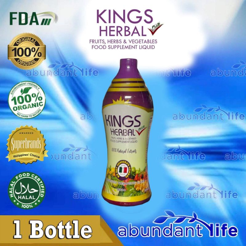 1 BOTTLE KINGS HERBAL PLUS 1000ML AUTHENTIC Shopee Philippines