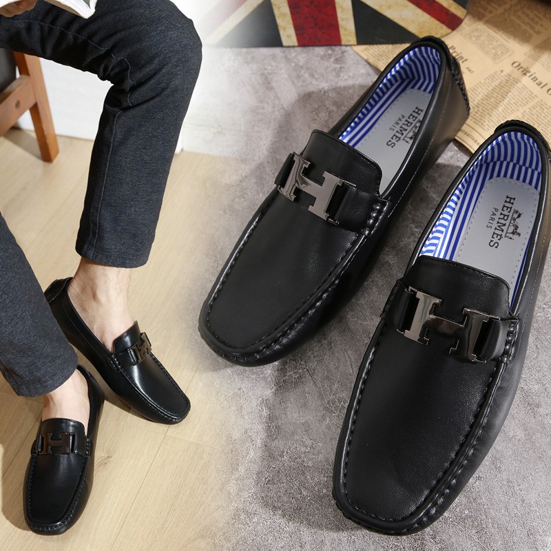 Hermes best sale leather shoes