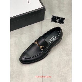 Kasut Gucci Loafers Leather, Men's Fashion, Footwear, Dress shoes on  Carousell