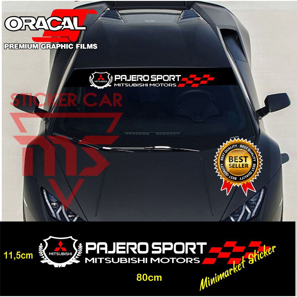 PAJERO SPORT STICKER PAJERO SPORT MITSUBISHI GLASS STICKER BEST QUALITY ...