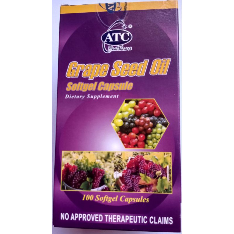ATC Grape seed Oil Softgel Capsule Shopee Philippines