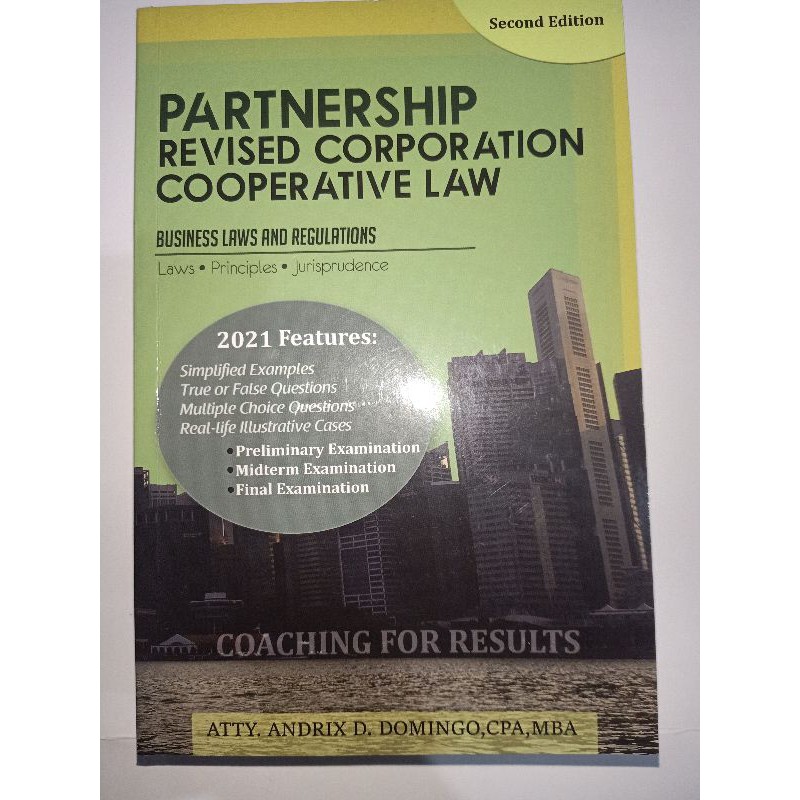 Authentic Partnership Revised Corporation Cooperative Law 2021 edition