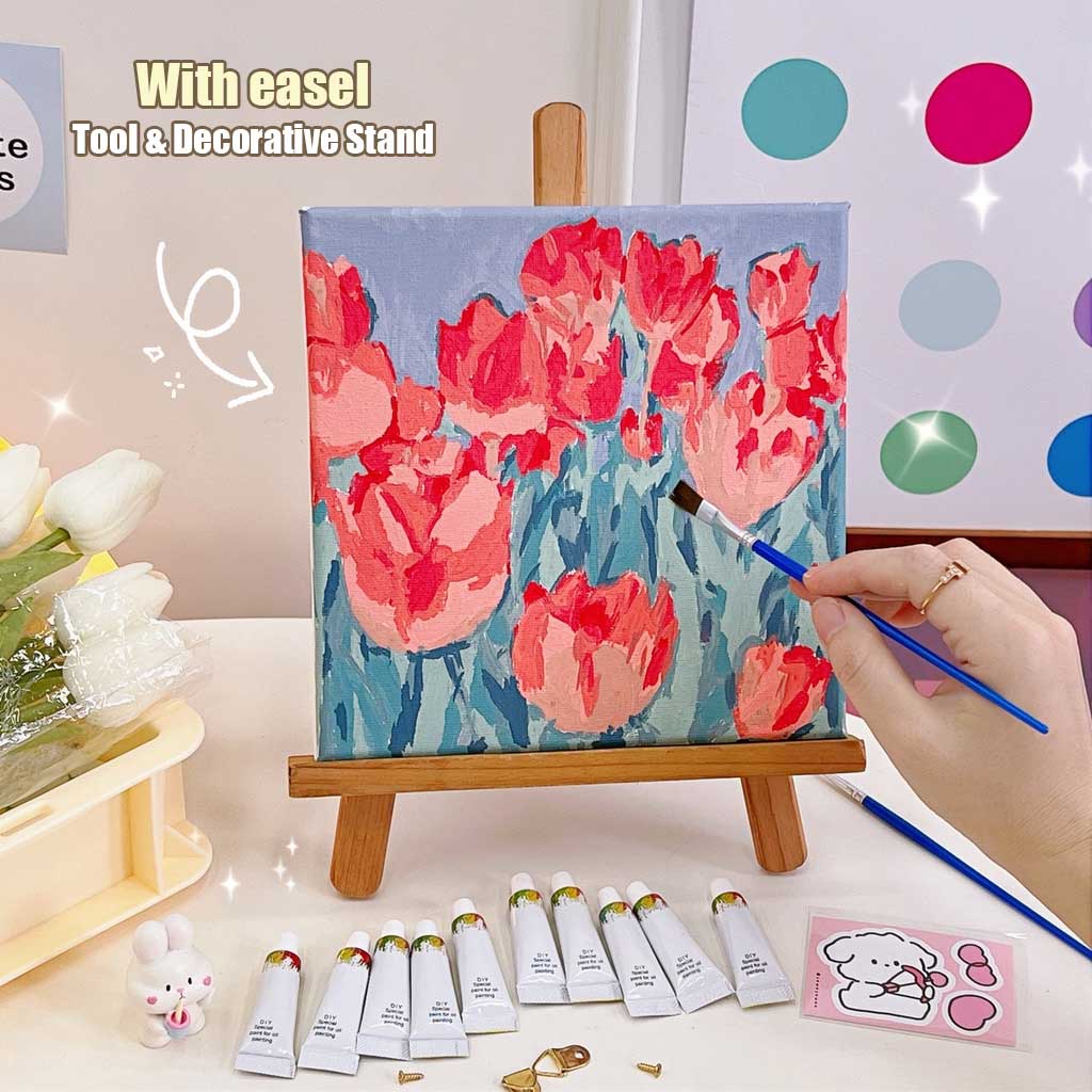 Digital oil painting diy filled oil painting simple handpainted