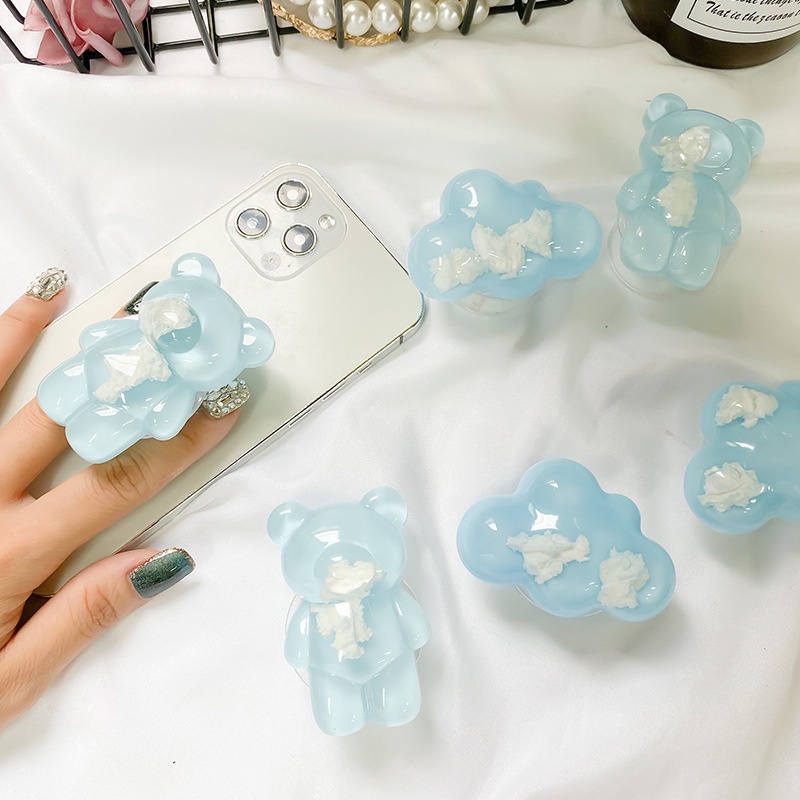 High quality Ins Phone Socket Simply Cartoon cute loverly Bear Cloud