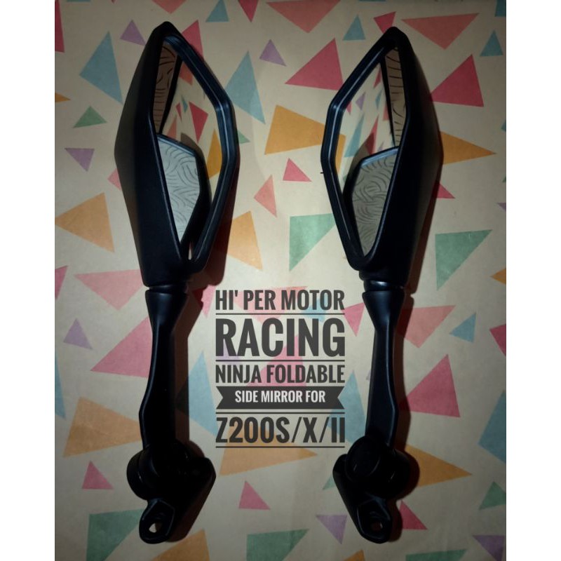 NINJA FOLDABLE SIDE MIRROR | BOLTED REVIT TYPE | Sigma Motorstar R15 ...