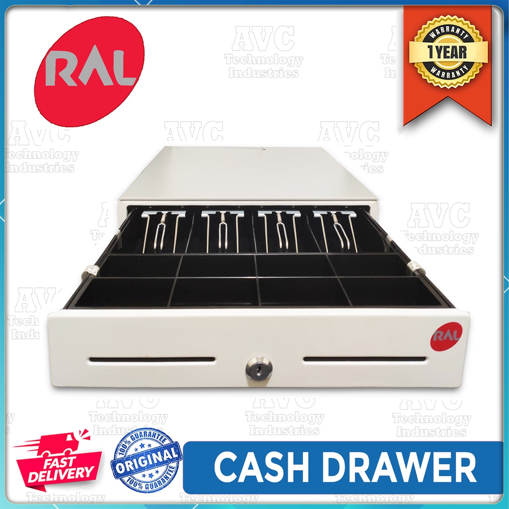 CASH DRAWER HS360 Imported Heavy Duty Metal 4 Bills 8 Coins Design in