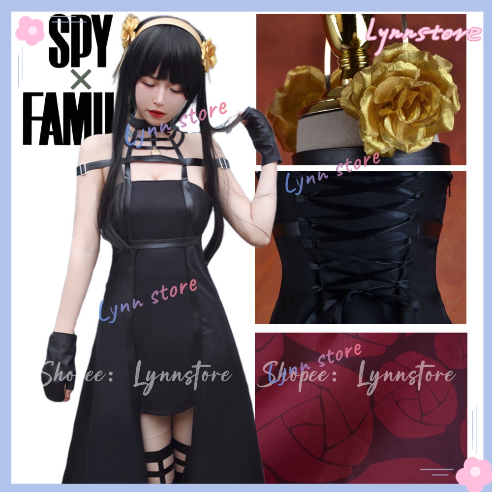 Anime SPY X FAMILY Yor Forger Cosplay Costume Yor Briar Wig Dress Suit ...