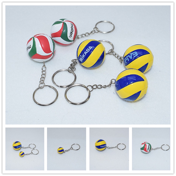 Mikasa Mini volleyball key chain 3.8cm ball key chain pendant PVC