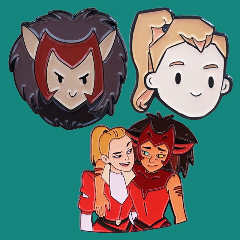 She Ra And The Princesses Of Power Catra Hard Enamel Lapel Pins Brooch