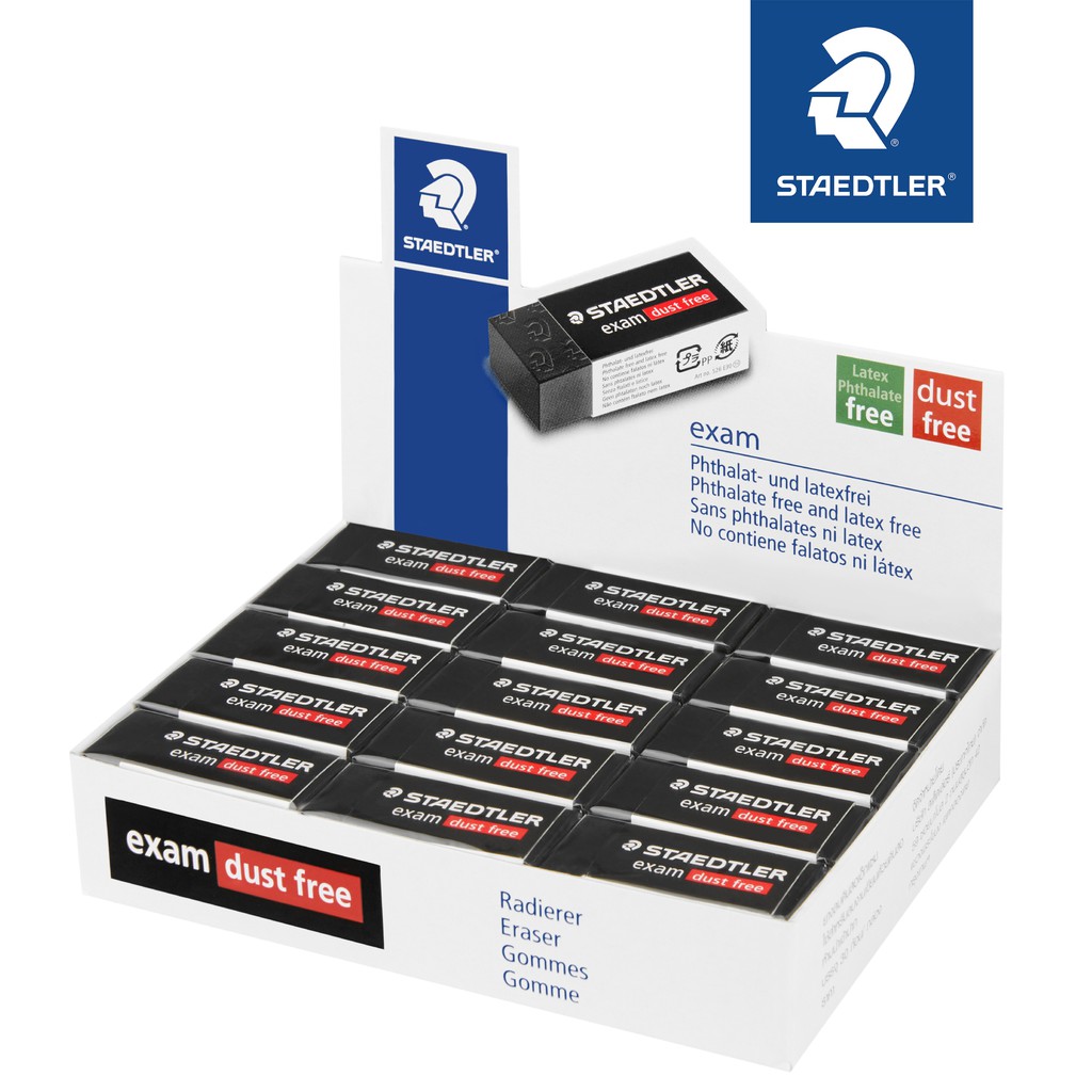 Staedtler Exam Eraser Dust Free ( PER BOX ) Shopee Philippines