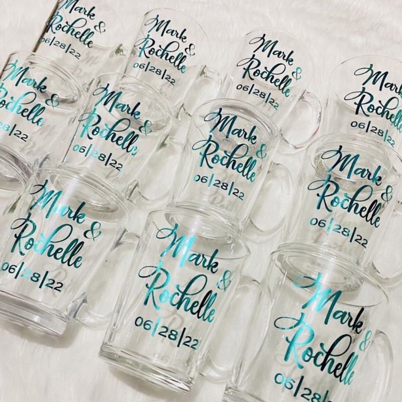 Personalized Clear Mugs (250 ml & 310ml) Shopee Philippines
