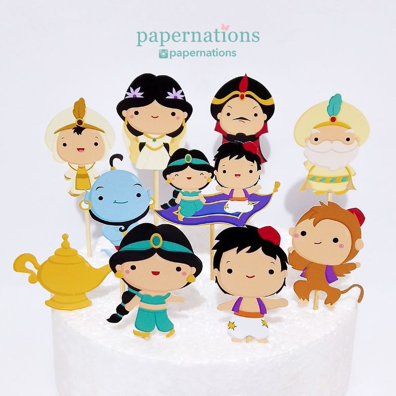 Cupcake Topper 1001 Nights / Aladdin Cupcake Topper / Aladin Topper ...