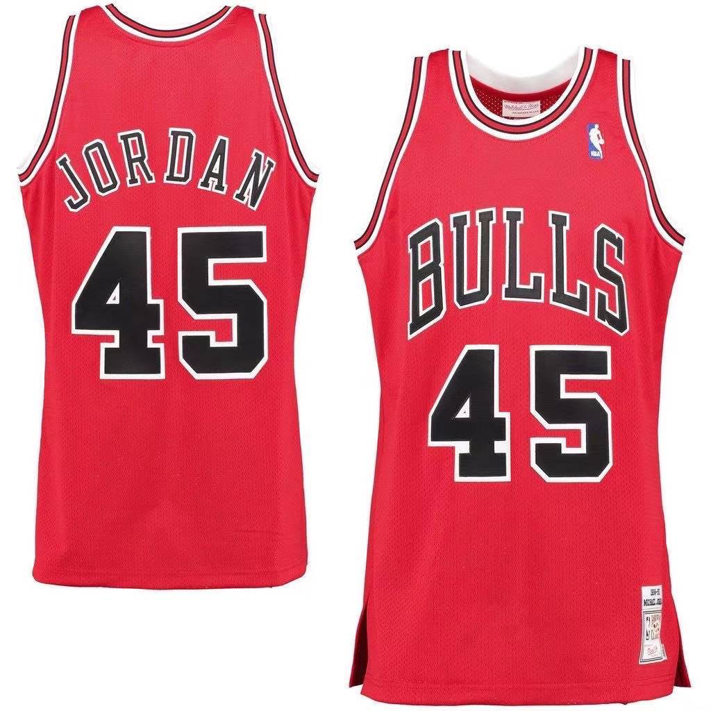 Michael Jordan Chicago Bulls Mitchell & Ness 1984-85 Hardwood Classics  Rookie Authentic Red Basketball Jersey • Kybershop