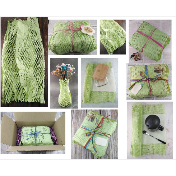 EcoFriendlyStuffs GREEN Paper Bubble Wrap Alternative for