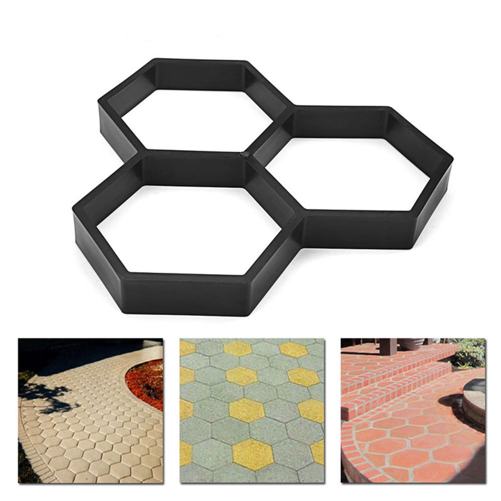 【Better Life】Garden DIY Pavement Mold Walk Concrete Mould Molds Floor ...